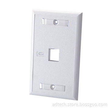 Decorative 1-port Single Gang Faceplate, USA Faceplate, Made of ABS Material, with Stable Quality
